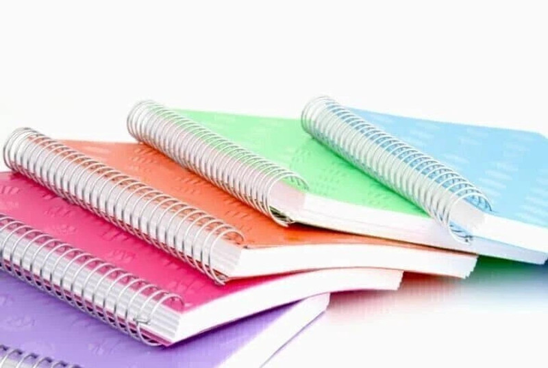 ABC A4 Plain Notebooks, 200 Pages – Multicolor Pack of 5