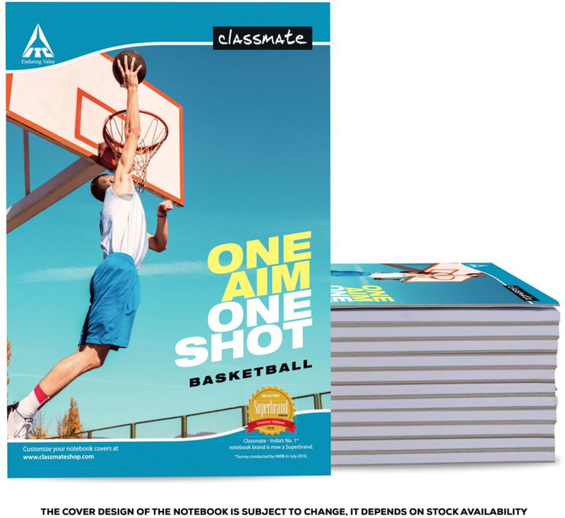 Classmate A4 Unruled Longbook 140 Pages Multicolor 12 Pack