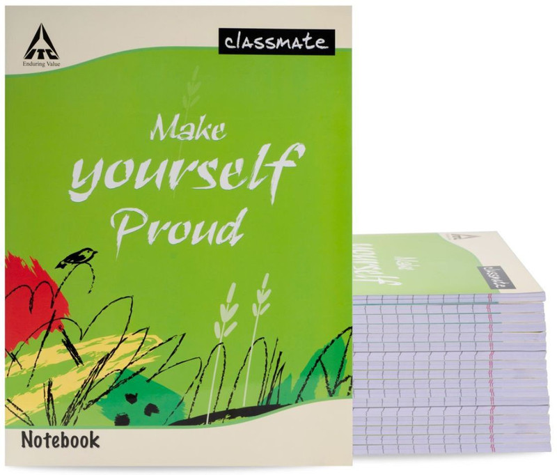 12-Pack Classmate Multicolor Single Line Notebooks 120 Pages