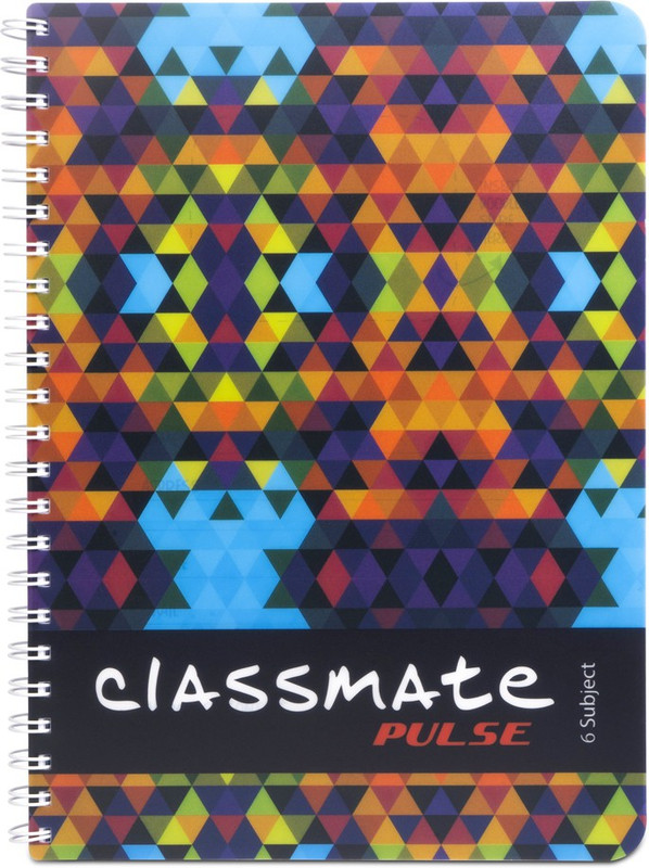 Classmate Pulse A4 Unruled 300-Page Multicolor Notebook