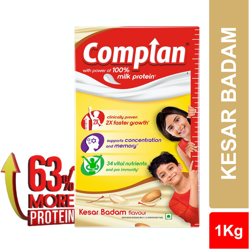 Complan Kesar Badam Kids Nutrition Powder 1kg
