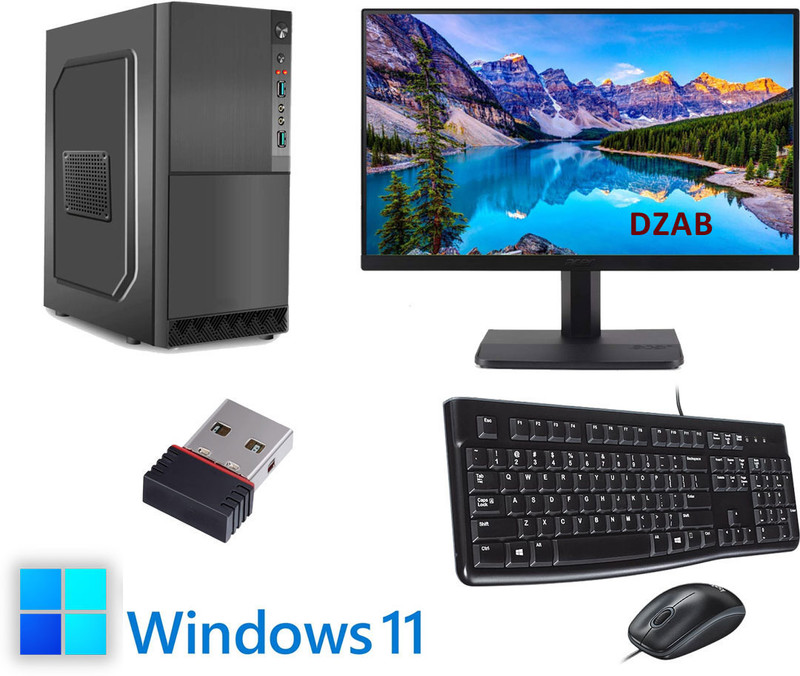 DZAB Intel Core i5 19″ AIO 8GB/500GB+128GB SSD Win11 Black