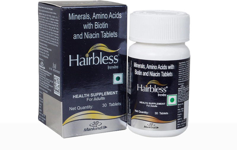 Hairbless Hair Supplement Tablets – 30 Count