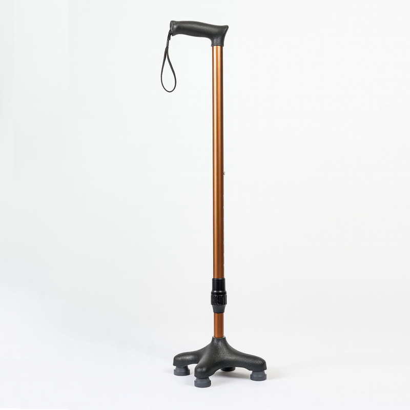 HCG Healthcure Lightweight Adjustable 4-Leg Walking Stick