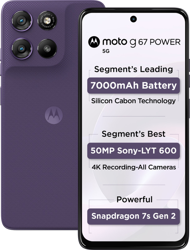 Moto G67 Power 5G — 8GB RAM, 128GB (Pantone Parachute)