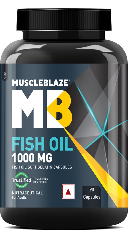 MuscleBlaze Omega-3 Fish Oil 1000mg 90 Capsules