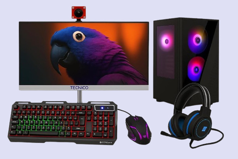 TECNICO i5 16GB/512GB Gaming PC + 22″ Monitor Bundle