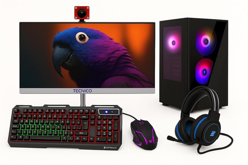 TECNICO Core i5 Gaming PC + 22″ IPS Monitor Bundle